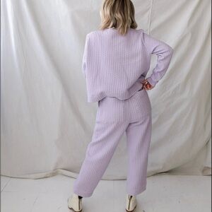Ali Golden Lilac Quilted pants
